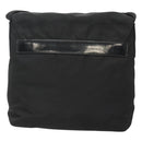 PRADA Shoulder Bag Nylon Black Silver Auth 122318-2