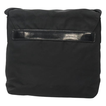 PRADA Shoulder Bag Nylon Black Silver Auth 122318 - 0