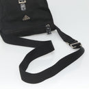 PRADA Shoulder Bag Nylon Black Silver Auth 122318-7
