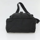 PRADA Shoulder Bag Nylon Black Silver Auth 122318-5