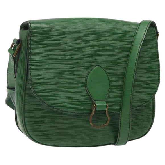 LOUIS VUITTON Epi Saint Cloud GM Shoulder Bag Green M52194 LV Auth 122324