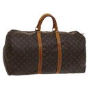 LOUIS VUITTON Monogram Keepall 55 Boston Bag M41424 LV Auth 122337-1