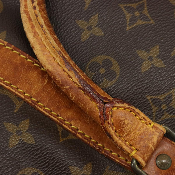 LOUIS VUITTON Monogram Keepall 55 Boston Bag M41424 LV Auth 122337