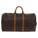 LOUIS VUITTON Monogram Keepall 55 Boston Bag M41424 LV Auth 122337-2