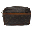 LOUIS VUITTON Monogram Compiegne 23 Clutch Bag M51847 LV Auth 122340-13