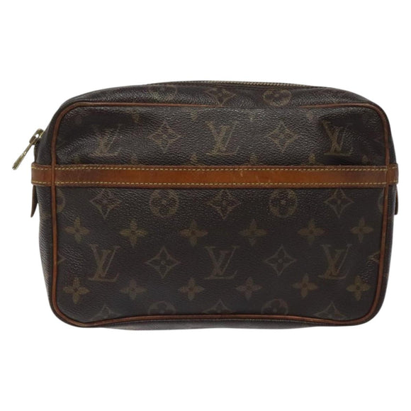 LOUIS VUITTON Monogram Compiegne 23 Clutch Bag M51847 LV Auth 122340