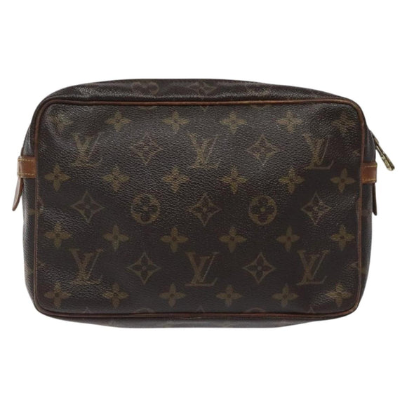 LOUIS VUITTON Monogram Compiegne 23 Clutch Bag M51847 LV Auth 122340