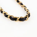 CHANEL Mini Matelasse 17 Single Flap Chain Bag Suede Purple Gold CC Auth 122356-8