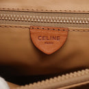 CELINE Macadam Canvas Hand Bag Beige Gold Auth 122360-18