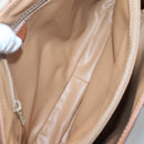 CELINE Macadam Canvas Hand Bag Beige Gold Auth 122360-10