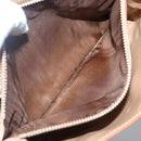 CELINE Macadam Canvas Hand Bag Beige Gold Auth 122360-11