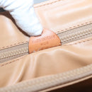 CELINE Macadam Canvas Hand Bag Beige Gold Auth 122360-12