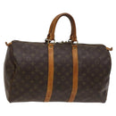 LOUIS VUITTON Monogram Keepall 45 Boston Bag M41428 LV Auth 122366-1