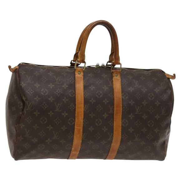 LOUIS VUITTON Monogram Keepall 45 Boston Bag M41428 LV Auth 122366
