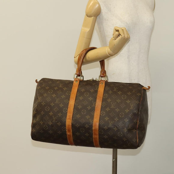 LOUIS VUITTON Monogram Keepall 45 Boston Bag M41428 LV Auth 122366