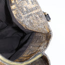 FENDI Zucca Canvas Mia Chain Shoulder Bag Silver Gold Auth 122372AV-21