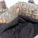 FENDI Zucca Canvas Mia Chain Shoulder Bag Silver Gold Auth 122372AV-22