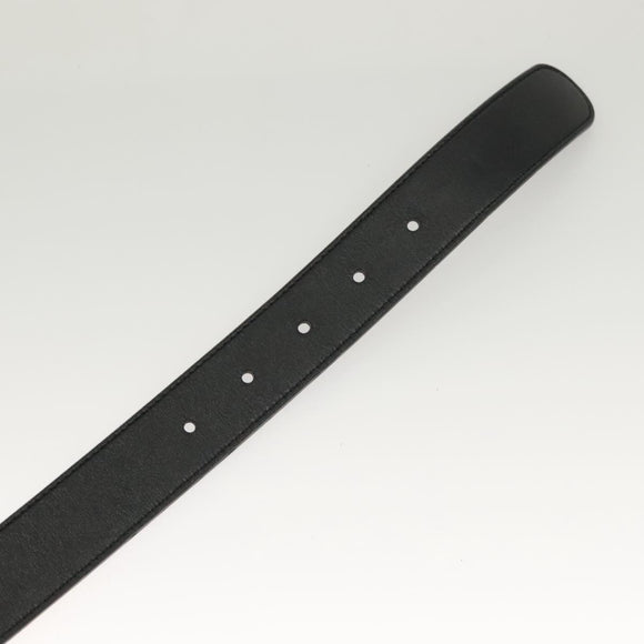 GUCCI GG Marmont Belt Leather 33.5"" Black Gold 414516 Auth 122376