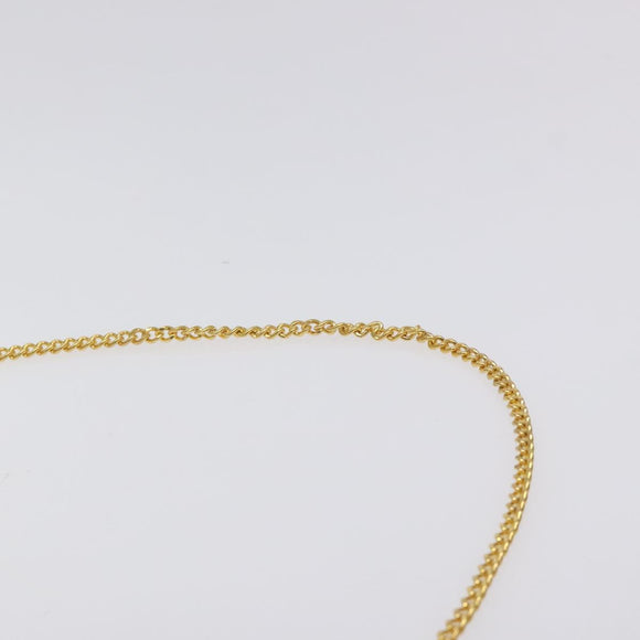 Christian Dior Honeycomb Canvas Chain Bag PVC Leather Beige Gold Auth 122377