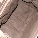 FENDI Zucchino Canvas Boston Bag Vintage Gold Beige Auth 122399-20