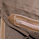 FENDI Zucchino Canvas Boston Bag Vintage Gold Beige Auth 122399-23