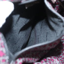 BOTTEGA VENETA Hand Bag Nylon Black Silver Auth 122411-11