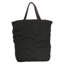 BOTTEGA VENETA Hand Bag Nylon Black Silver Auth 122411-2