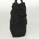 BOTTEGA VENETA Hand Bag Nylon Black Silver Auth 122411-3