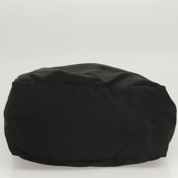 BOTTEGA VENETA Hand Bag Nylon Black Silver Auth 122411