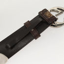 GUCCI GG Canvas Interlocking Belt 33.5"" Beige Brown 114874 Auth 122413-8
