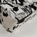 CHANEL Chain Shoulder Bag Canvas White Silver CC Auth 122423SM-16