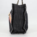 CHANEL Matelasse Chain Shoulder Bag Denim Navy Silver CC Auth 122424SM-3