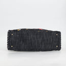 CHANEL Matelasse Chain Shoulder Bag Denim Navy Silver CC Auth 122424SM-5