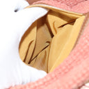 CHANEL Shoulder Bag Raffia Beige Gold CC Auth 122425V-23