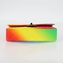 CHANEL Matelasse Chain Shoulder Bag Lamb Skin Rainbow CC Auth 122426SM-5