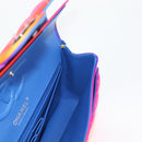 CHANEL Matelasse Chain Shoulder Bag Lamb Skin Rainbow CC Auth 122426SM-23