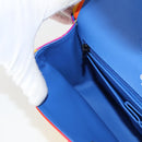 CHANEL Matelasse Chain Shoulder Bag Lamb Skin Rainbow CC Auth 122426SM-24