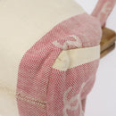 CHANEL Hand Bag Canvas Beige Gold CC Auth 122428V-8