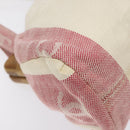 CHANEL Hand Bag Canvas Beige Gold CC Auth 122428V-15