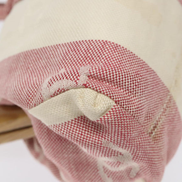 CHANEL Hand Bag Canvas Beige Gold CC Auth 122428V