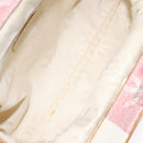 CHANEL Hand Bag Canvas Beige Gold CC Auth 122428V-9