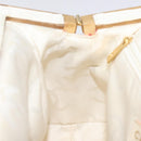 CHANEL Hand Bag Canvas Beige Gold CC Auth 122428V-20