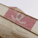 CHANEL Handtasche Canvas Beige Gold CC Auth 122428V-20