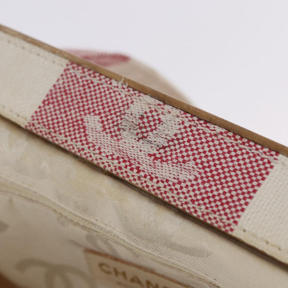 CHANEL Handtasche Canvas Beige Gold CC Auth 122428V