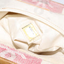 CHANEL Hand Bag Canvas Beige Gold CC Auth 122428V-10