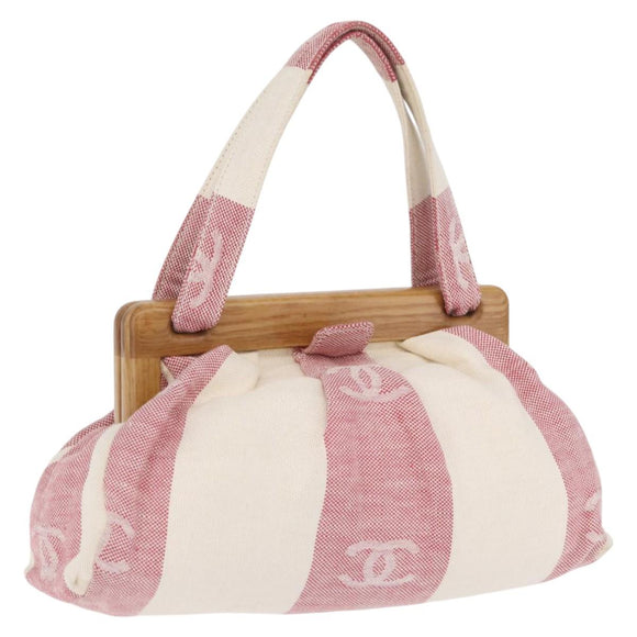 CHANEL Handtasche Canvas Beige Gold CC Auth 122428V
