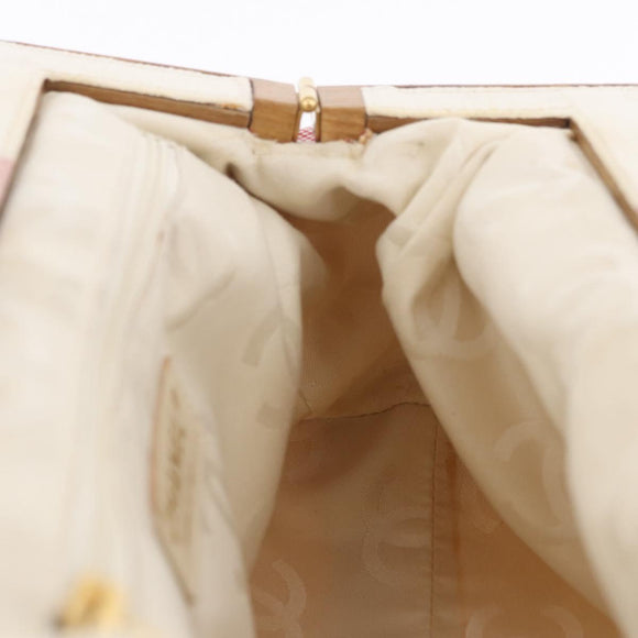 CHANEL Handtasche Canvas Beige Gold CC Auth 122428V