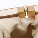 CHANEL Handtasche Canvas Beige Gold CC Auth 122428V-24