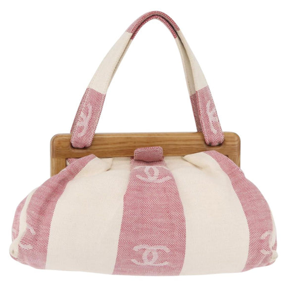 CHANEL Handtasche Canvas Beige Gold CC Auth 122428V
