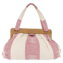 CHANEL Handtasche Canvas Beige Gold CC Auth 122428V-2